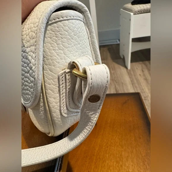 Vintage Dooney & Bourke Palomino White Leather Crossbody Bag – Rare Find - Picture 7 of 16